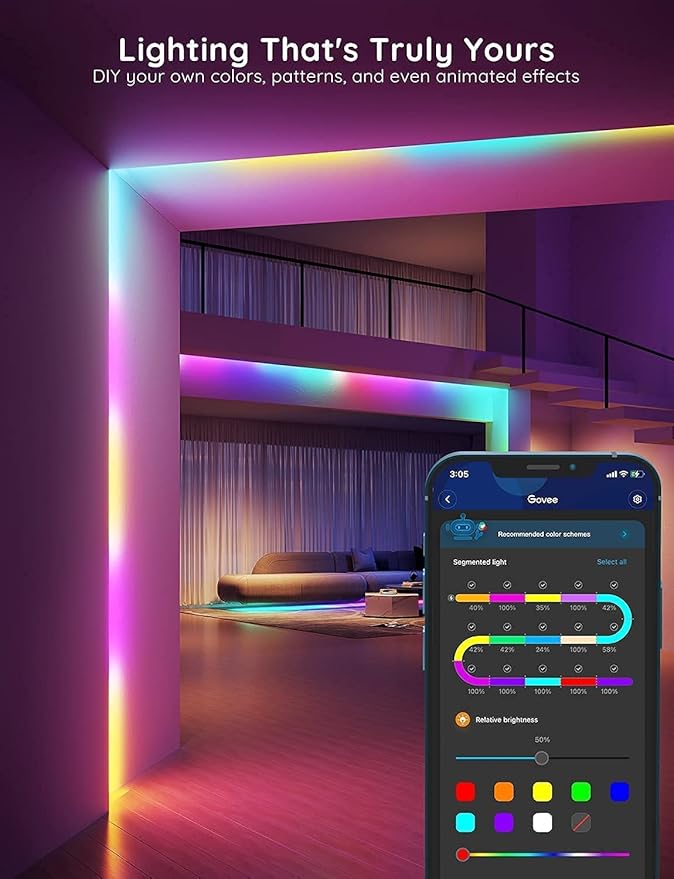 Govee 32.8ft RGBIC LED Strip Lights, LED Lights - Image 6