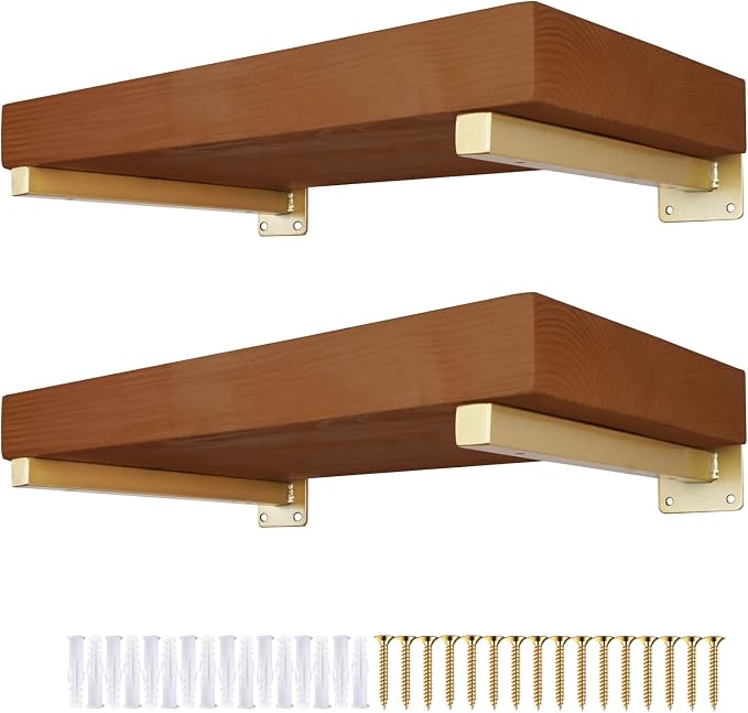 AddGrace Industrial Black Shelf Brackets 12 Inch L Brackets by AddGrace