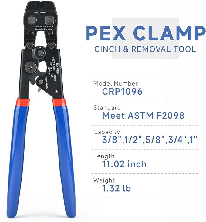 iCrimp PEX Crimping Tool Kit, Cinch & Removal Tool - Image 3