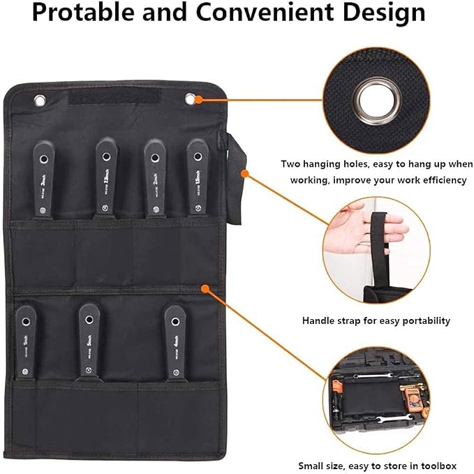 7 PCS Drywall Paint Scraper Tools - Image 3