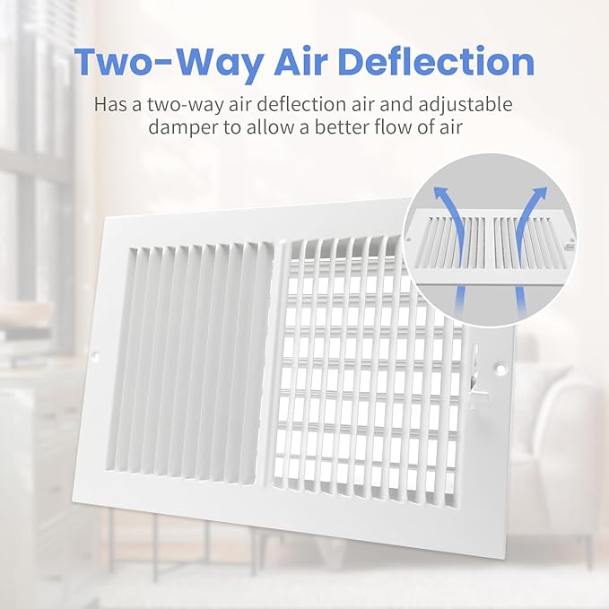 12 x 8 Inch Air Vent Covers for Wall or Ceiling - Image 4