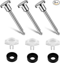 3pcs Tub Spout Diverter Repair Kit, Diverter Valve Stems Seals & Gates | Leaky by Unknown