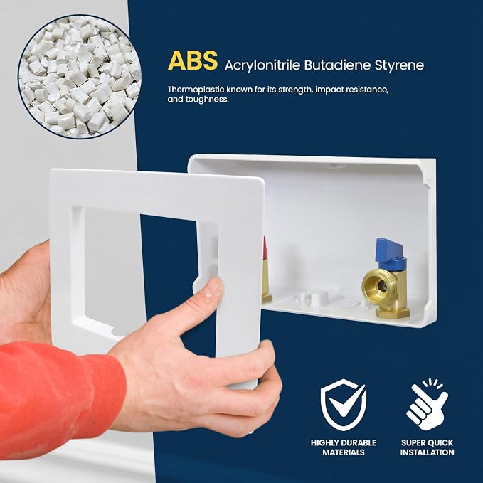Highcraft SB300-1 Washing Machine Outlet Box ABS Faceplate Replacement - Image 4