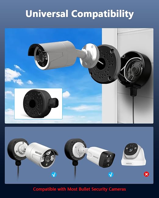 Metal Aluminum Waterproof Security Camera Junction Box Mount Bracket | Universal - Image 4
