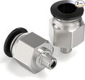 TAILONZ PNEUMATIC Male Straight 4mm Tube OD x M6 Thread Push to Connect by TAILONZPNEUMATIC