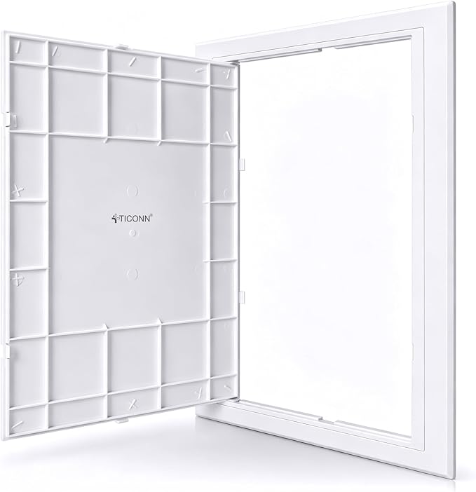 TICONN Access Panel for Drywall, 12 x 16 Inch ABS Plastic Wall Hole Cover by TICONN