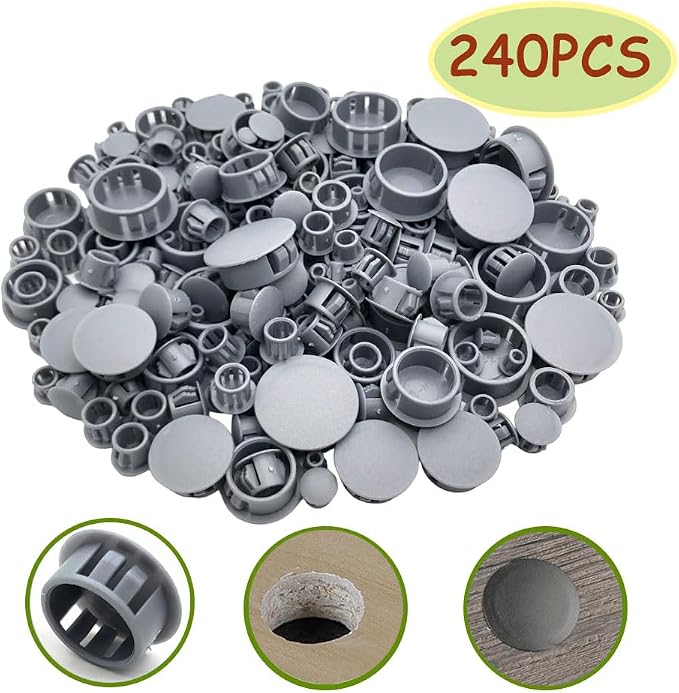240Pcs 6 Sizes Plastic Hole Plugs, Plastic Plugs - Image 2