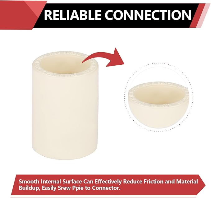 50 Pack EFIELD CPVC Coupling Adapter Fittings, 1/2" Slip x 1/2" Slip | Socket - Image 4