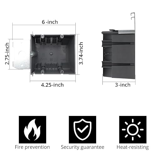 2-Gang Adjustable PVC Electrical Box, ETL Listed - Image 2