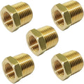 1" NPT Male x 3/4" NPT Female Reducer Bushing Adapter Brass Hex Reducing Pipe by TLTOOLEGIN