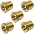 1/4" x 1/8" NPT Reducer Adapter Brass Hex Bushing by TLTOOLEGIN