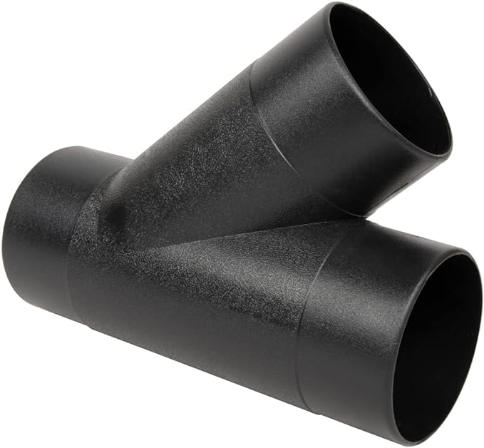 POWERTEC 4 Inch Y Fitting for 4" Dust Collection Hose, 4 Inch Dust Collection by POWERTEC