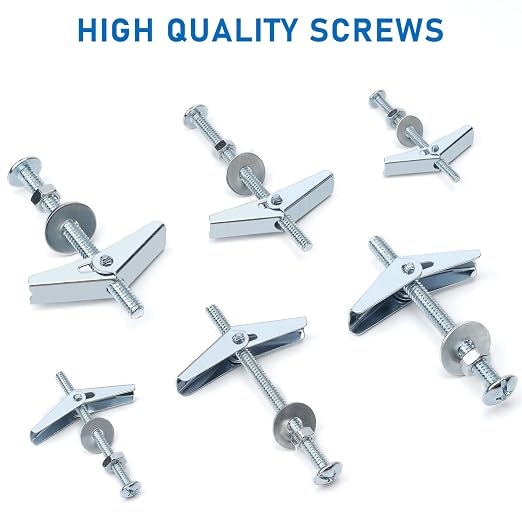 92pcs 3/16 Inch Heavy Duty Drywall Anchors, 23 Sets | Toggle Bolts and Wing - Image 7