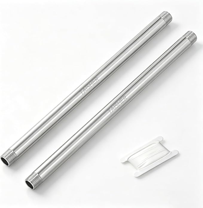 2pcs Thickened Nipple Cast Pipe 3/8" NPT Male by TAISHER