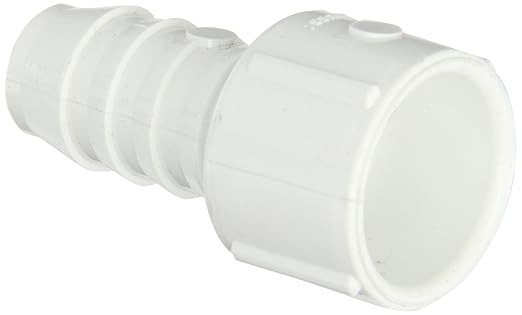 Spears 474 Series PVC Pipe Fitting, Schedule 40, 3/4"Barbed x 3/4" Socket by Spears+Manufacturing