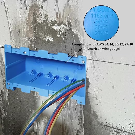 4 Gang Old Work Electrical Box, 71 Cu.in.Switch/Outlet Box, 12 Pack | Features - Image 5