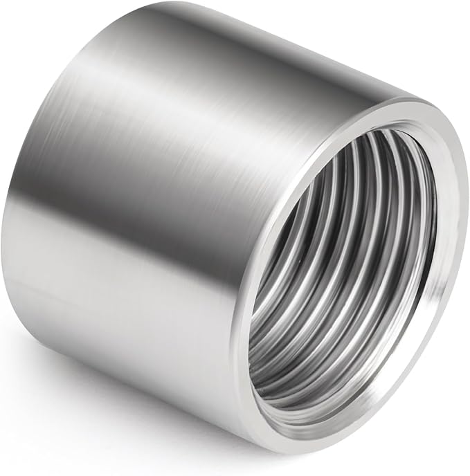 2PCS 304 Stainless Steel Cast Pipe Fitting, 1-1/2" x 1-1/2" NPT Female Threaded - Image 3