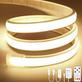 Lamomo COB LED Strip Lights, 16.4Ft Natural White Dimmable Self-Adhesive Led by Lamomo