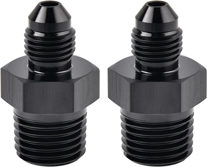 EVIL ENERGY 3AN Male Flare to 1/4" NPT Pipe Fitting Adapter Aluminum Straight by EVILENERGY