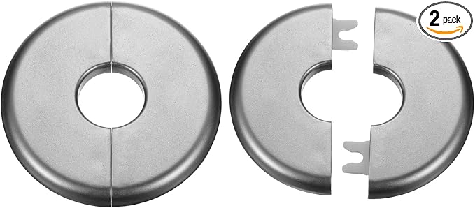 HARFINGTON 2pcs Wall Split Flange 22.5mm/0.9" Self-Adhesive Plumbing Cover by HARFINGTON