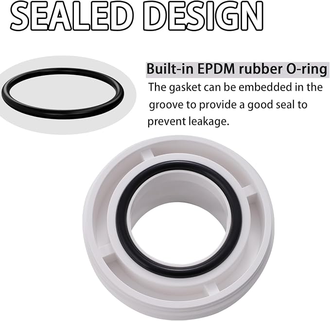 3/4" PVC Union Coupling Pipe Fitting PVC Adapter Schedule 40, EPDM O-Ring - Image 5