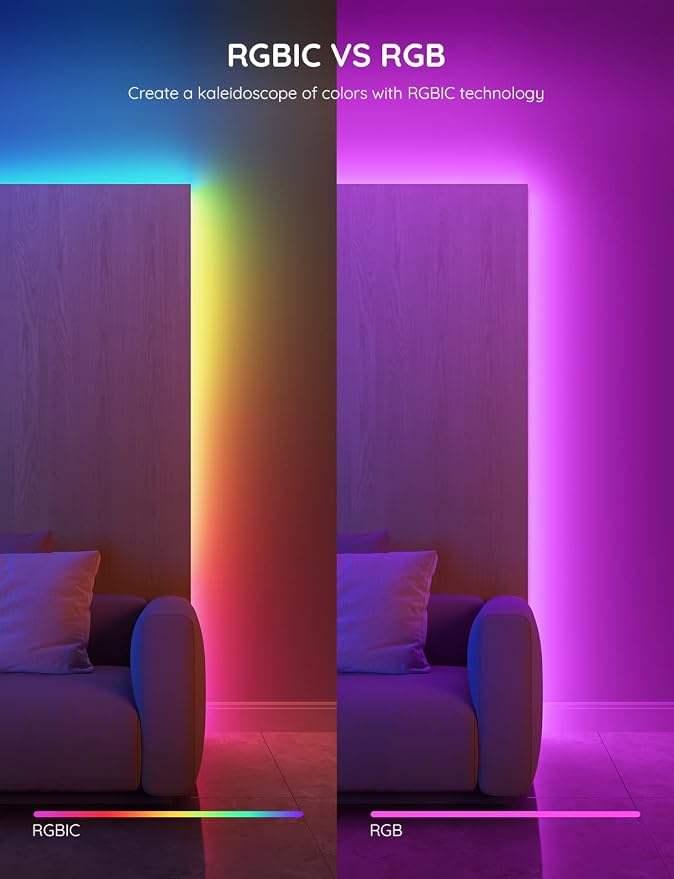 Govee 32.8ft RGBIC LED Strip Lights, LED Lights - Image 2