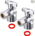 2 Pack Premium Brass Chrome plated 1/2" FIP Female Thread x 3/8 Inch OD by Minimprover