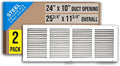 Fits 24x10 Duct Opening | Steel Return Air Grille by Handua | Vent Cover Grill by Handua