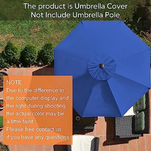 EliteShade USA 9FT Patio Umbrella Replacement Covers 8 Ribs Market Umbrella - Image 2