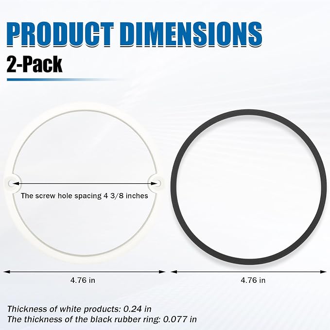4-3/8" Shower Drain Height Extension Kit, Shower Drain Extension Raise Low - Image 2