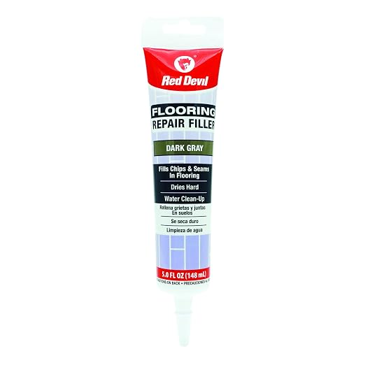 Red Devil 056055 Flooring Repair Filler, 5 oz., Dark Gray, 1 Pack by RedDevil