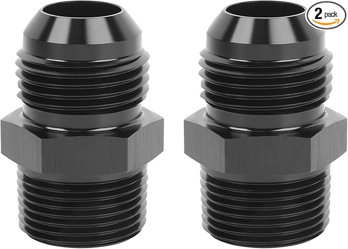 EVIL ENERGY 12AN Male Flare to 3/4" NPT Pipe Fitting Adapter Straight Aluminum by EVILENERGY