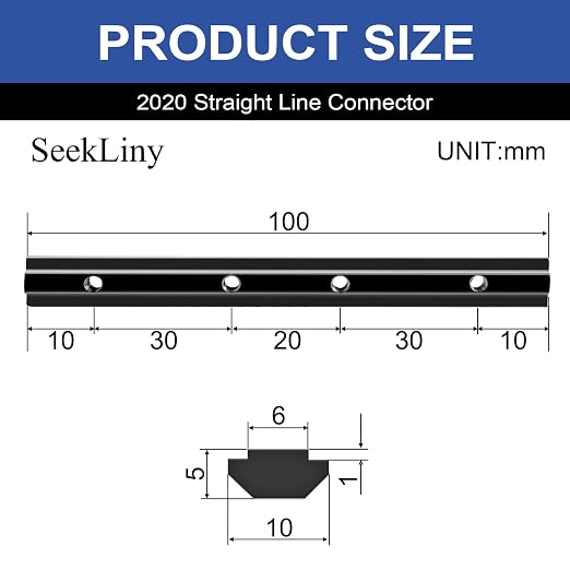 24pcs 2020 Straight Connector Corner Bracket Joint Plate Black | 2020 Hardware - Image 2