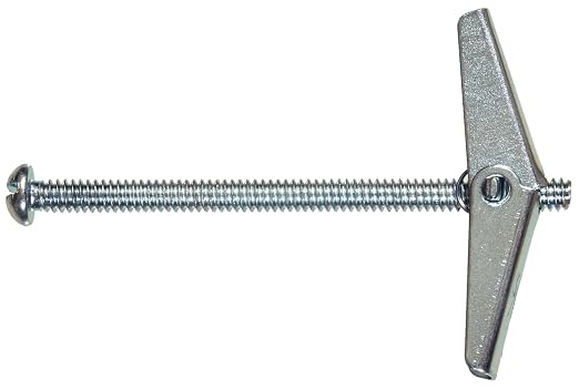Hillman Toggle Bolts, 1/8 x 3in, 25 Pack, Zinc | Steel round slotted Phillips by Hillman