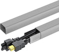 Yecaye 142in Wall Cord Hider for 2-3 Cords, W0.94in H0.47in, On-Wall Cord Cover by Yecaye