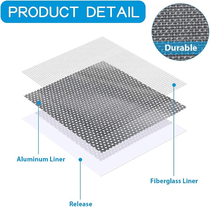 Drywall Repair Kit 20 Pack Aluminum Wall Repair Patch Kit, 2/4/6/8 inch Fiber - Image 3