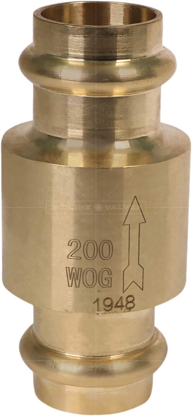 Midline Valve 372S256-5 Inline Spring Loaded Check Valve, Backflow Prevention - Image 3
