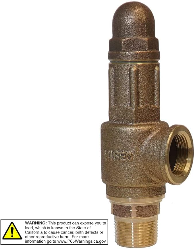 PRVHDNL100 1" No-Lead Heavy-Duty Brass Pressure Relief Valve, Contractor-Grade - Image 4