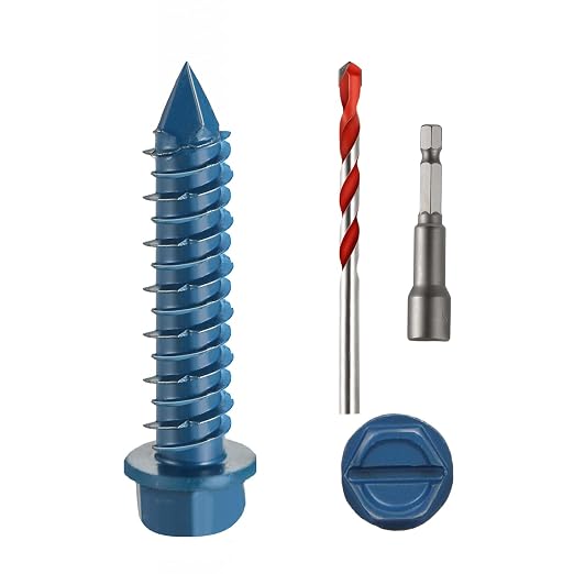 3/16" x 1" Concrete Screws, for Masonry, Brick or Stucco by Unknown