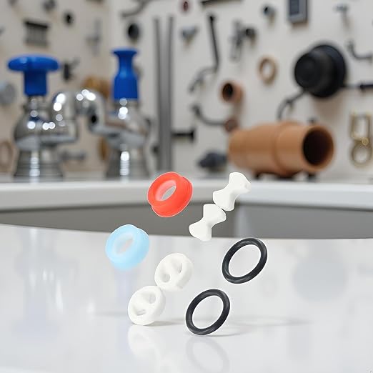 16-Piece Faucet Repair Kit | Ceramic Disc Cartridges & Silicone Washers - Image 2