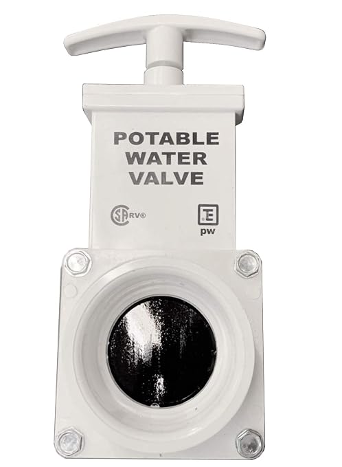 Valterra T1001APW Fresh Water Gate Valve, Drain Valve 1-1/2" Valve Spigot x Slip by Valterra