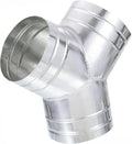 TOP-VIGOR 6 Inch Y Shape Duct Splitter 3 Way 90 Degree Galvanized Steel | Heavy by TOP-VIGOR