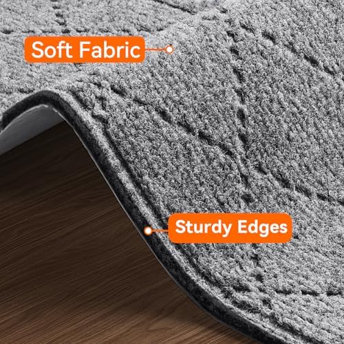 Stair Treads for Wooden Steps 10 PCS, Non Slip Stair Rugs Grey - Image 2