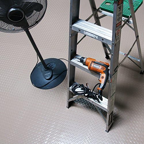 Rubber-Cal Diamond Plate Metallic PVC Flooring - Image 5