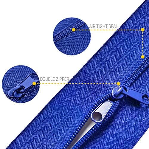 ZIP-UP 84" x 3" Cloth Zipper Door Twin Pack, Self Adhesive, Tight Seal - Image 5