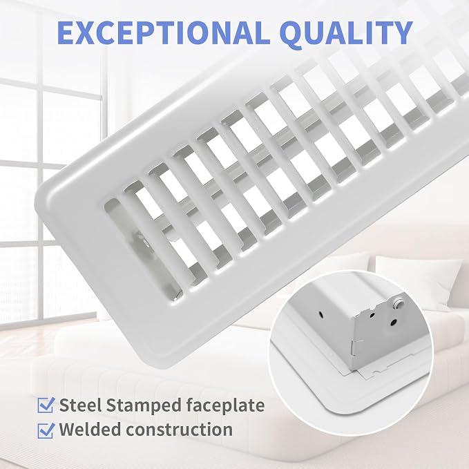 Howeall 2" x 12" Floor Register - Image 2