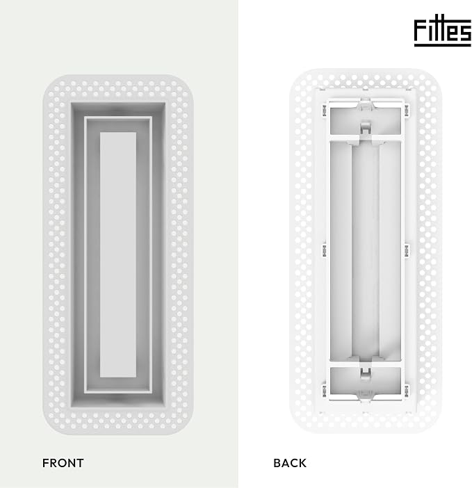 Fittes Flush Wall Vent, Minimalist ABS Plastic HVAC Air Return Register Cover - Image 4