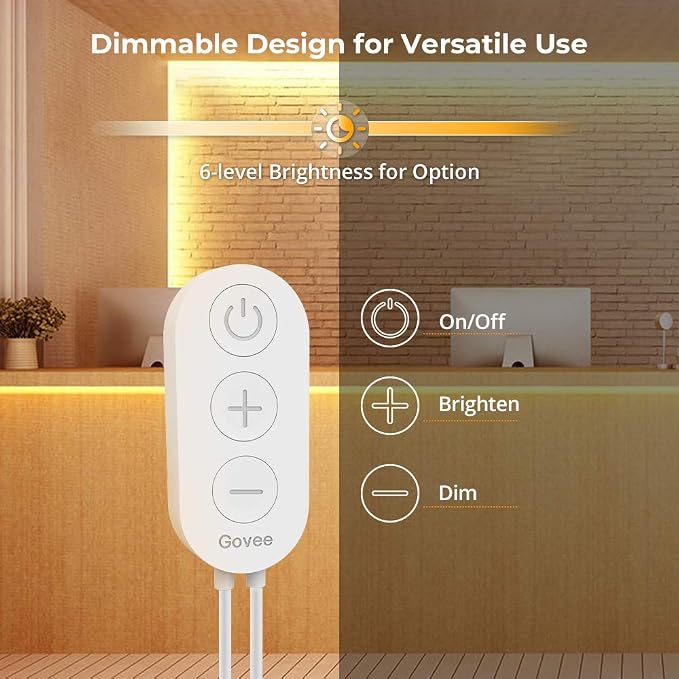 Govee Warm White LED Strip Lights, Bright 300 LEDs, 3000K Dimmable Light Strip - Image 3