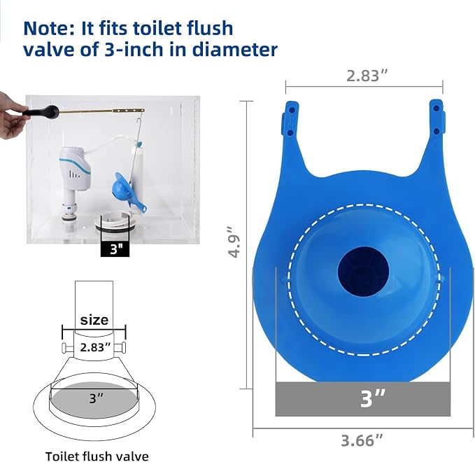 3-Inch Toilet Flappers Replacement Compatible - Image 2