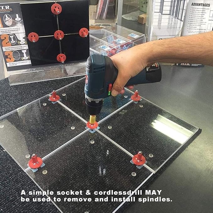ATR Tile Leveling Alignment System 100 3mm FLOOR Edge Spacing Plate - Image 5